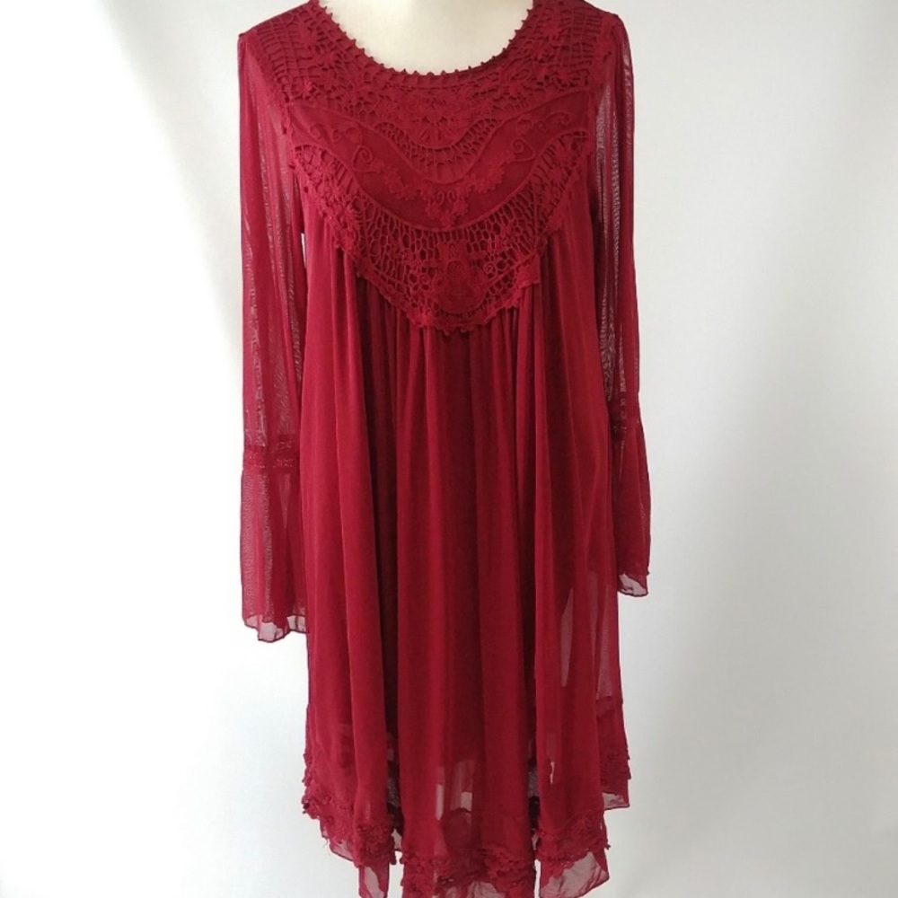 Indigo Thread Company Baby Red Baby Doll Dress